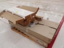 pallet of misc Lozier & other shelving materials