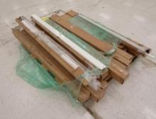 pallet of Lozier end trim & other shelving materials