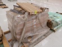 pallet of misc Lozier shelving materials