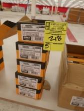 boxes of DeWalt Screw-Bolt+ carbon steel concrete anchors