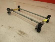 pallet of rolling carriages for track