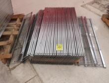 group of wire Lozier storage sheves