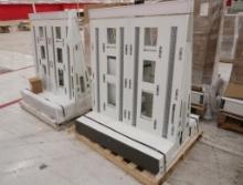 two-sided merchandisers w/ built-in low voltage lighting system