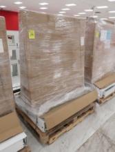 two-sided merchandiser w/ built-in low voltage lighting system