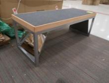 benches for trying on shoes, w/ mirrors on ends, new