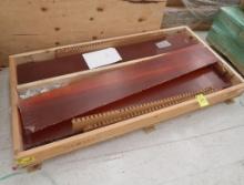 crate of "ceiling fins"- colored plastic decor