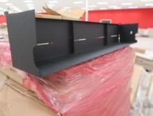 pallet of black metal shelves (see pic)