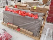 pallet of fitting room doors & hardware