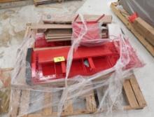 hanging racks, red