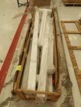 crate of steel support beams
