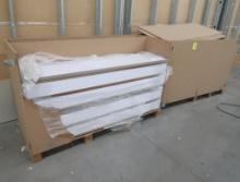 crates of fitting room mirror wedges