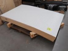 pallet of hardboard pegboard
