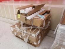 pallet of LED wall wash & uplight fixtures