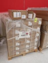 pallet of LED uplight fixtures