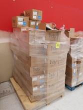 pallet of recessed LED light fixtures