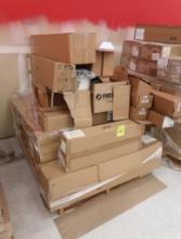 pallet of light fixtures & parts