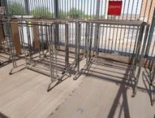 2-sided hanging rack, on casters