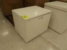 white bunker w/ drawer, new