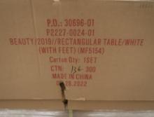 merchandising table, white, new