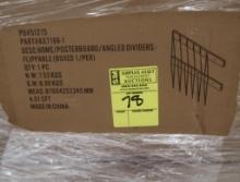 pallet of misc- posterboard angled dividers, 24" "mannequin" shelves, new