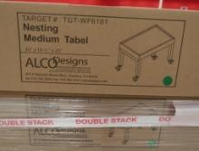 medium nesting tables, on casters, new