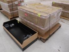 grocery/produce floor merchandisers w/ liner & casters, new
