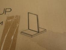 pallet of misc- steel vertical fixtures, new