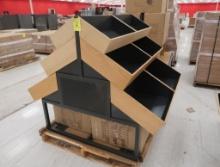 tiered table w/ bins, two-sided, new