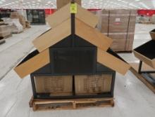 tiered table w/ bins, two-sided, new