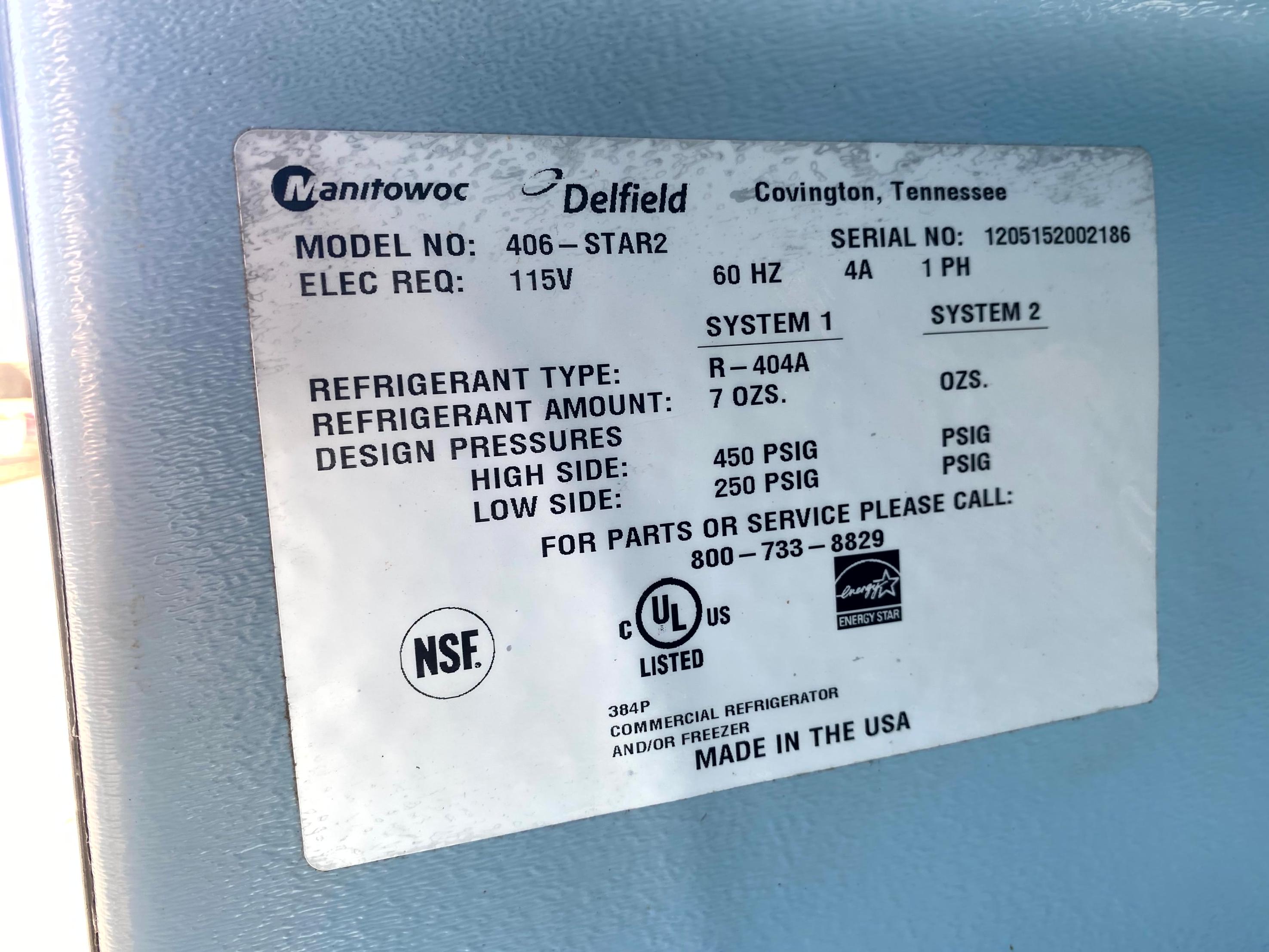 DELFIELD STAINLESS REFRIGERATOR