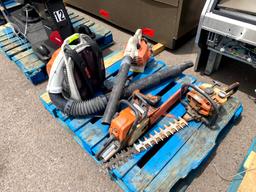 PALLET OF LAWN CARE EQUIPMENT