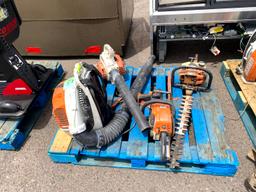 PALLET OF LAWN CARE EQUIPMENT