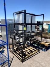 PALLET OF BLACK METAL STANDS