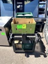 TWO TIER CART WITH DISHWARE
