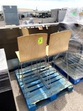 WOOD BAR HEIGHT CHAIRS