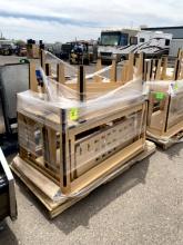 PALLET OF WOOD DISPLAY TABLES