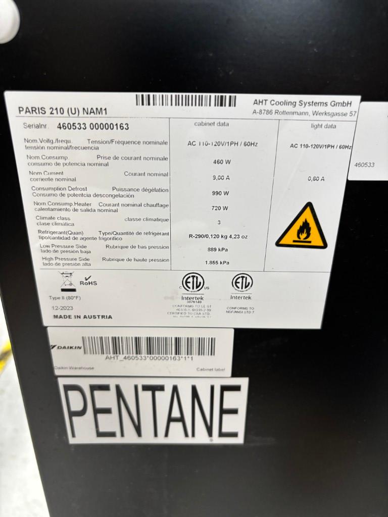 AHT PARIS 210 SELF CONTAINED PORTABLE CHEST COOLER/FREEZER