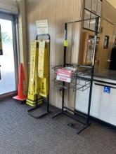 SIGN FRAME, UMBRELLA BAG STAND AND CONES