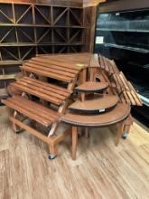 PORTABLE 3-WAY BAKERY SHELVING W/ CORNER ATTACHMENTS