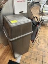 TRASH CAN AND UNIFORM LAUNDRY BIN