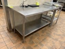 60IN X 30IN X 34IN STAINLESS STEEL TABLE