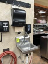 ROYAL HAND SINK W/ SOAP AND PAPER TOWEL DISPENSER