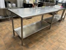 60IN X 30IN X 34IN STAINLESS STEEL TABLE