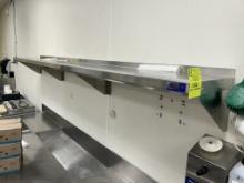 115IN X 15IN STAINLESS STEEL WALL SHELF