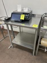 28IN X 26IN X 34IN STAINLESS EQUIPMENT STAND