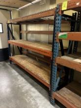 1 SECTION OF TEAR DROP PALLET RACKING
