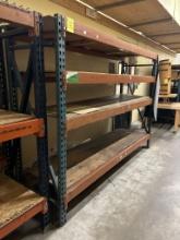 1 SECTION OF TEAR DROP PALLET RACKING