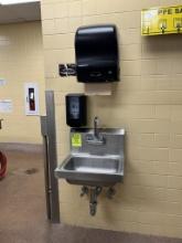ADVANCE HAND SINK W/ SOAP AND PAPER TOWEL DISPENSER