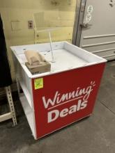 3FT X 3FT PORTABLE SALE BIN MERCHANDISER