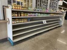 16FT OF MADIX WALL SHELVING